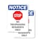 Signmission No Trespassing Residents OSHA Notice Sign, Plastic, 7in W x 10in L, 2PK OS-2PACK-NS-P-710-V-14986 - alternate 1